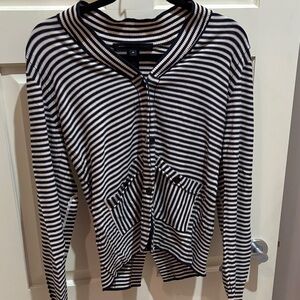 Striped Women's Cardigan Sweater